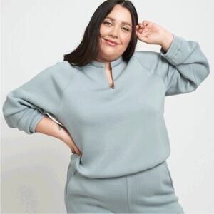 LEZE the Label Athena Lounge Sweater in Thyme Womens Size XS